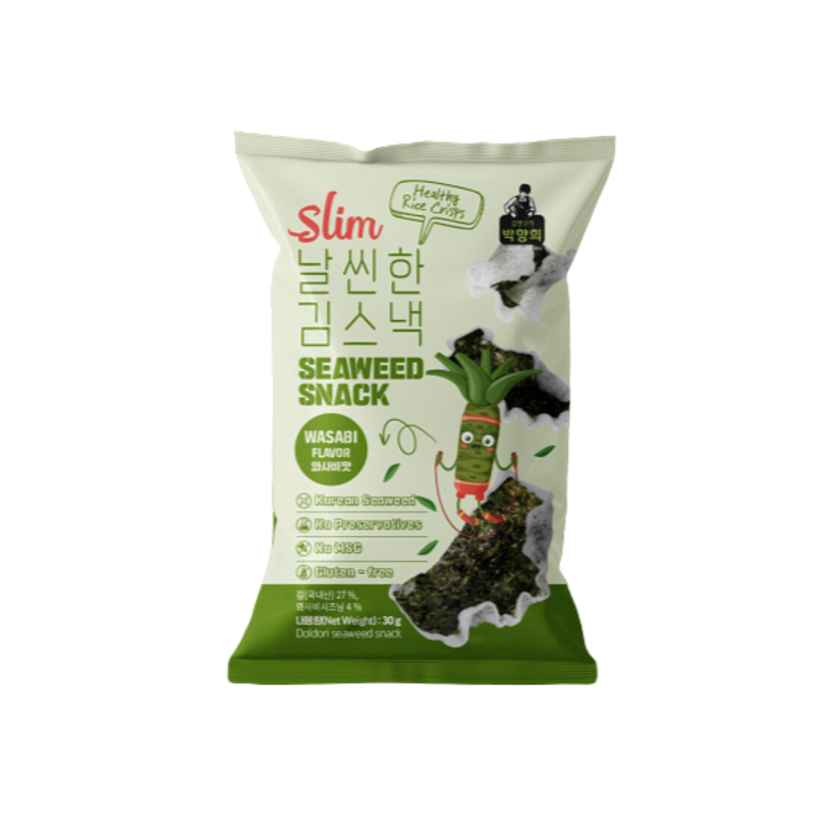 30 g de sabor wasabi para la merienda delgada de kimchi