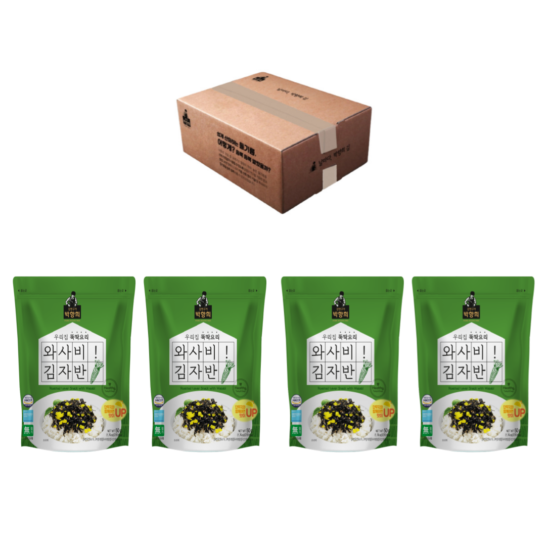 Snack d'algues grillées de Maître Hee au wasabi/50g*4EA